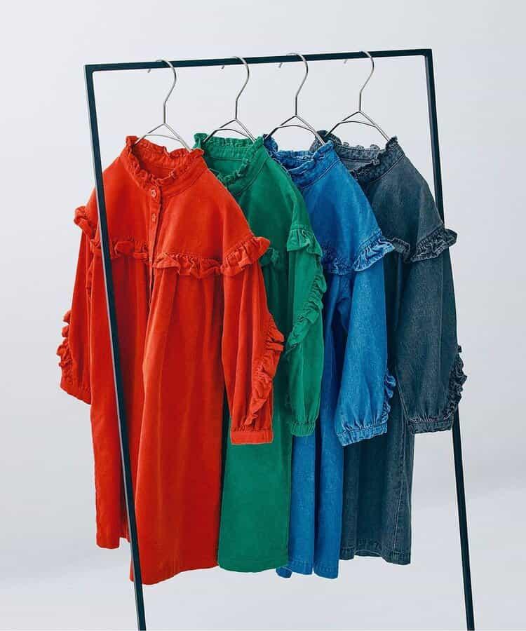 荷葉邊襯衫連衣裙 鏈接