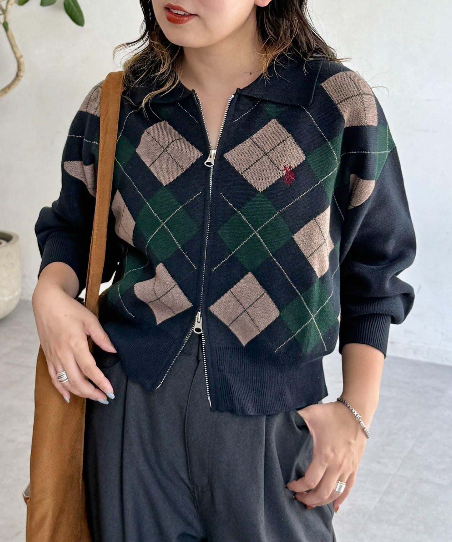 【U.S. POLO ASSN.】帶領拉鍊開衫