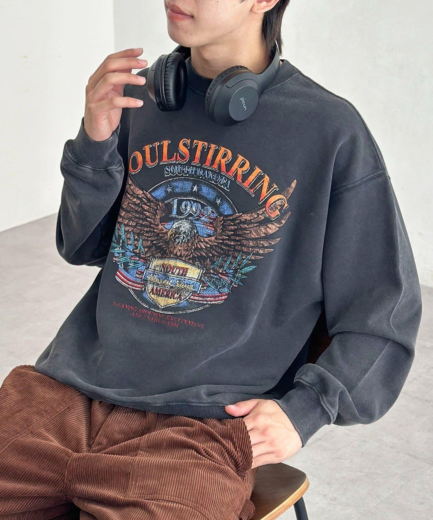 粉末工藝復古風衛衣