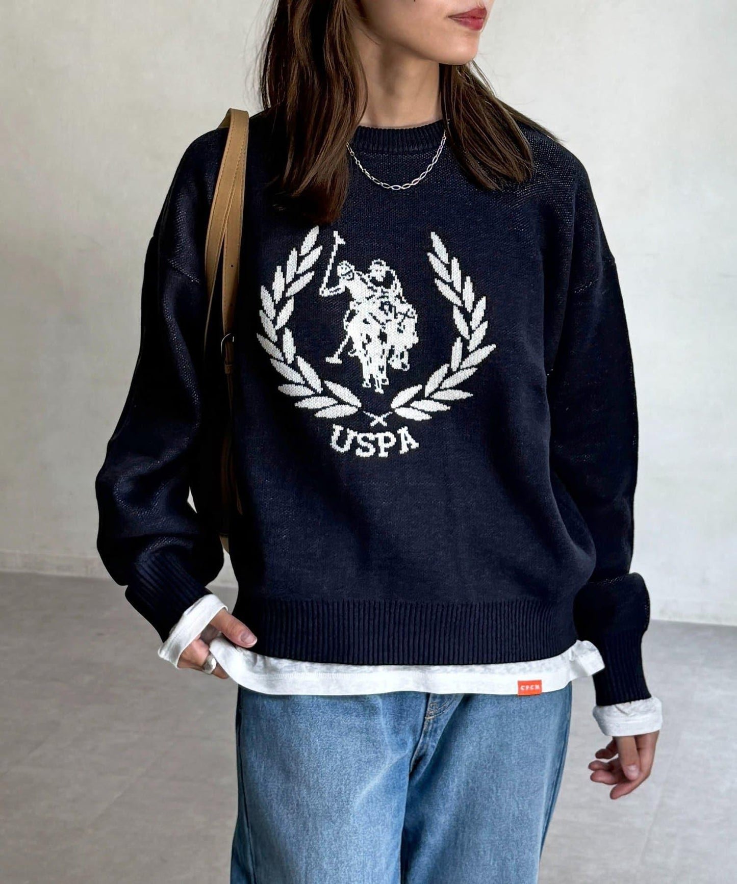 【U.S. POLO ASSN.】提花針織套頭衫
