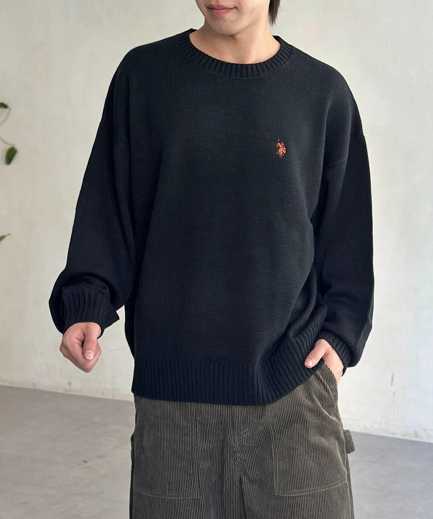 【U.S. POLO ASSN.】圓領針織衫