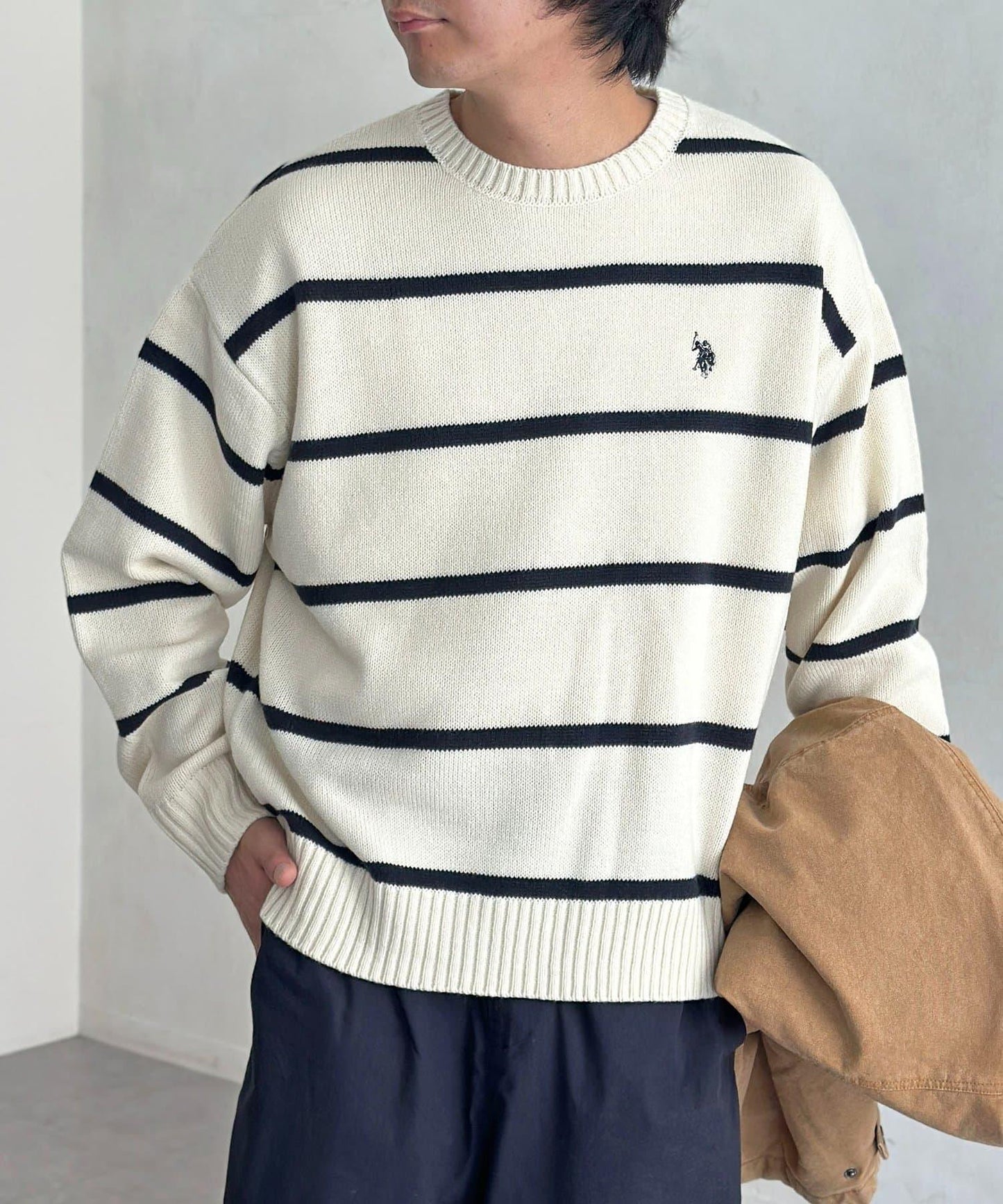 【U.S. POLO ASSN.】圓領針織衫