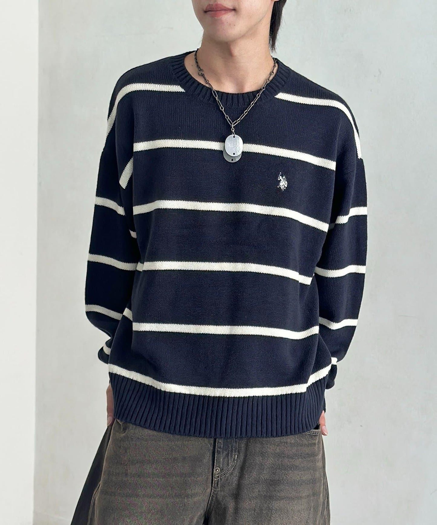 【U.S. POLO ASSN.】圓領針織衫