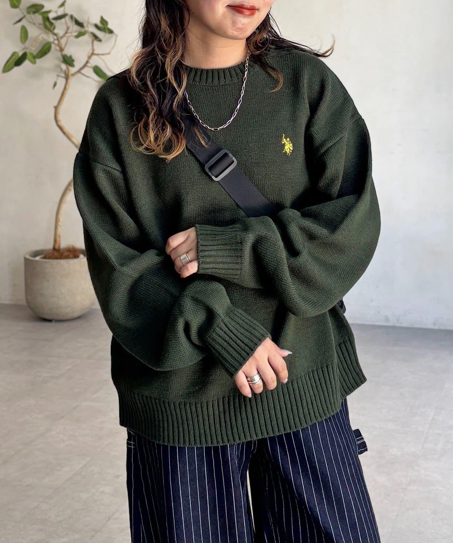 【U.S. POLO ASSN.】圓領針織衫
