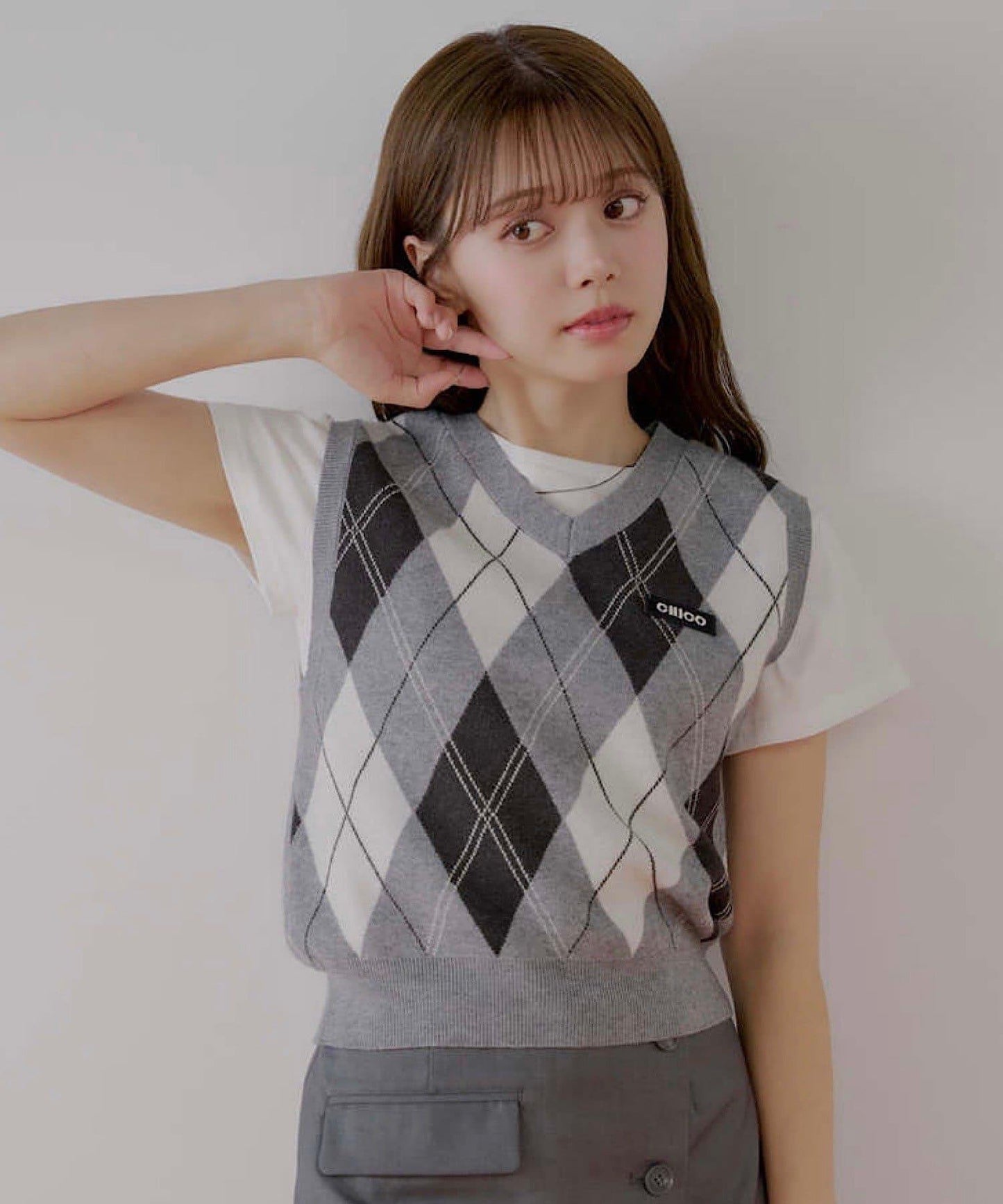 【Chico】アーガイルルーズベストセット