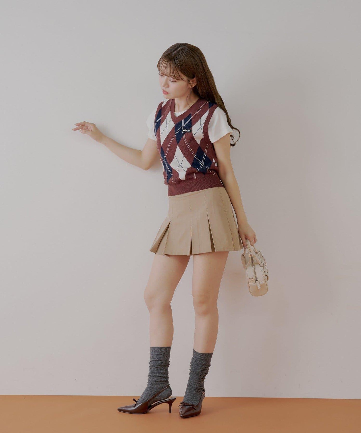 【Chico】アーガイルルーズベストセット