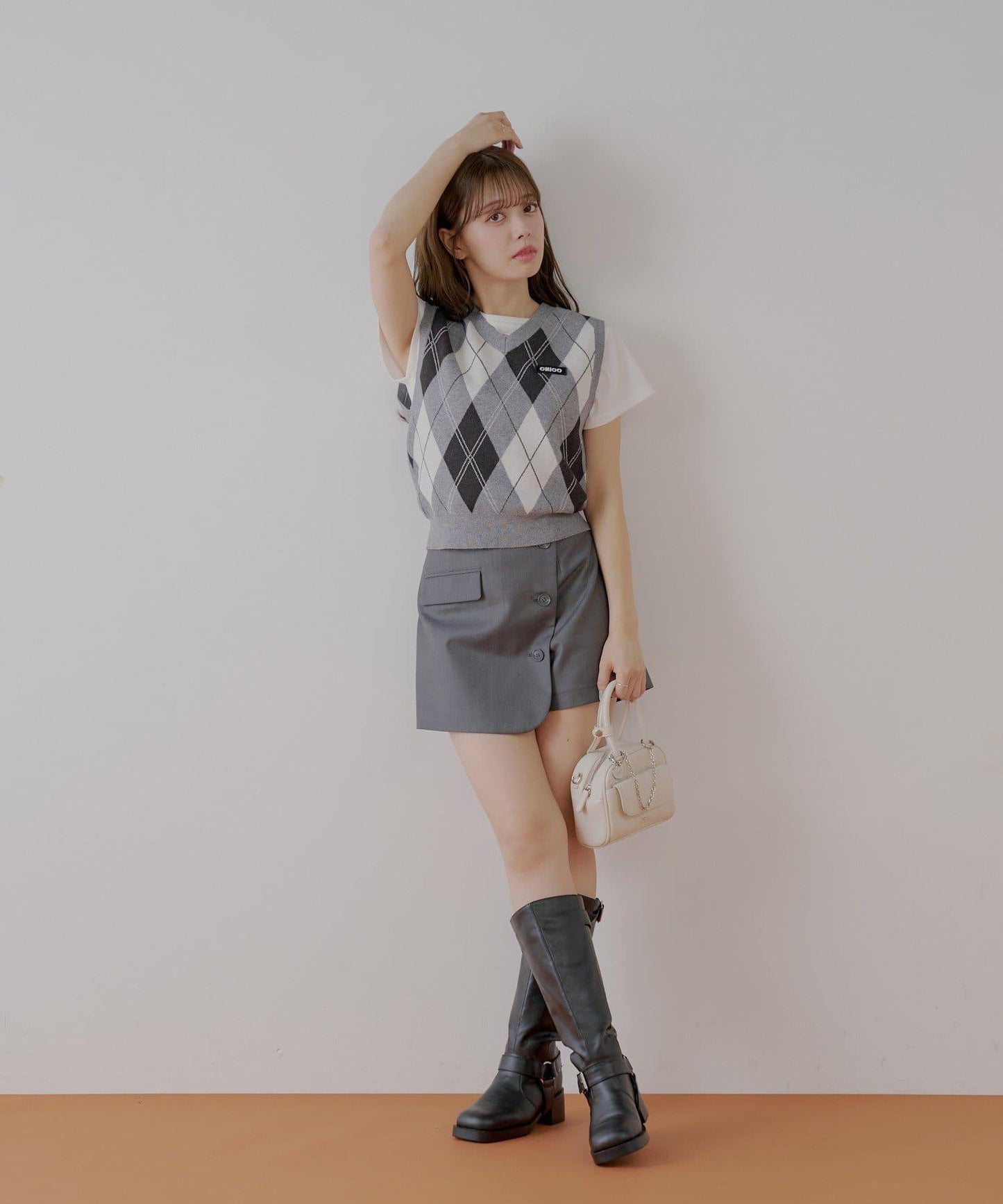 【Chico】アーガイルルーズベストセット
