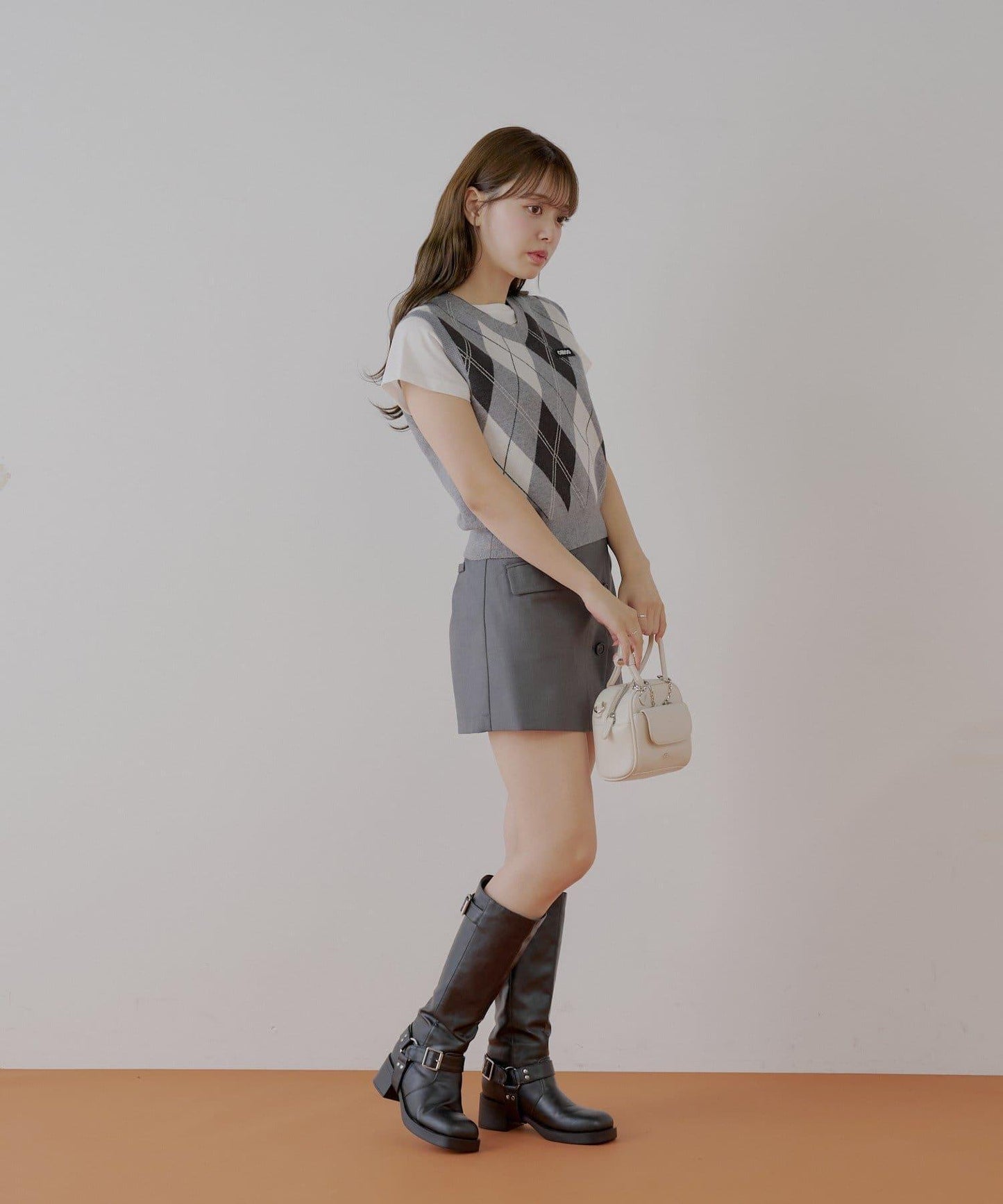 【Chico】アーガイルルーズベストセット
