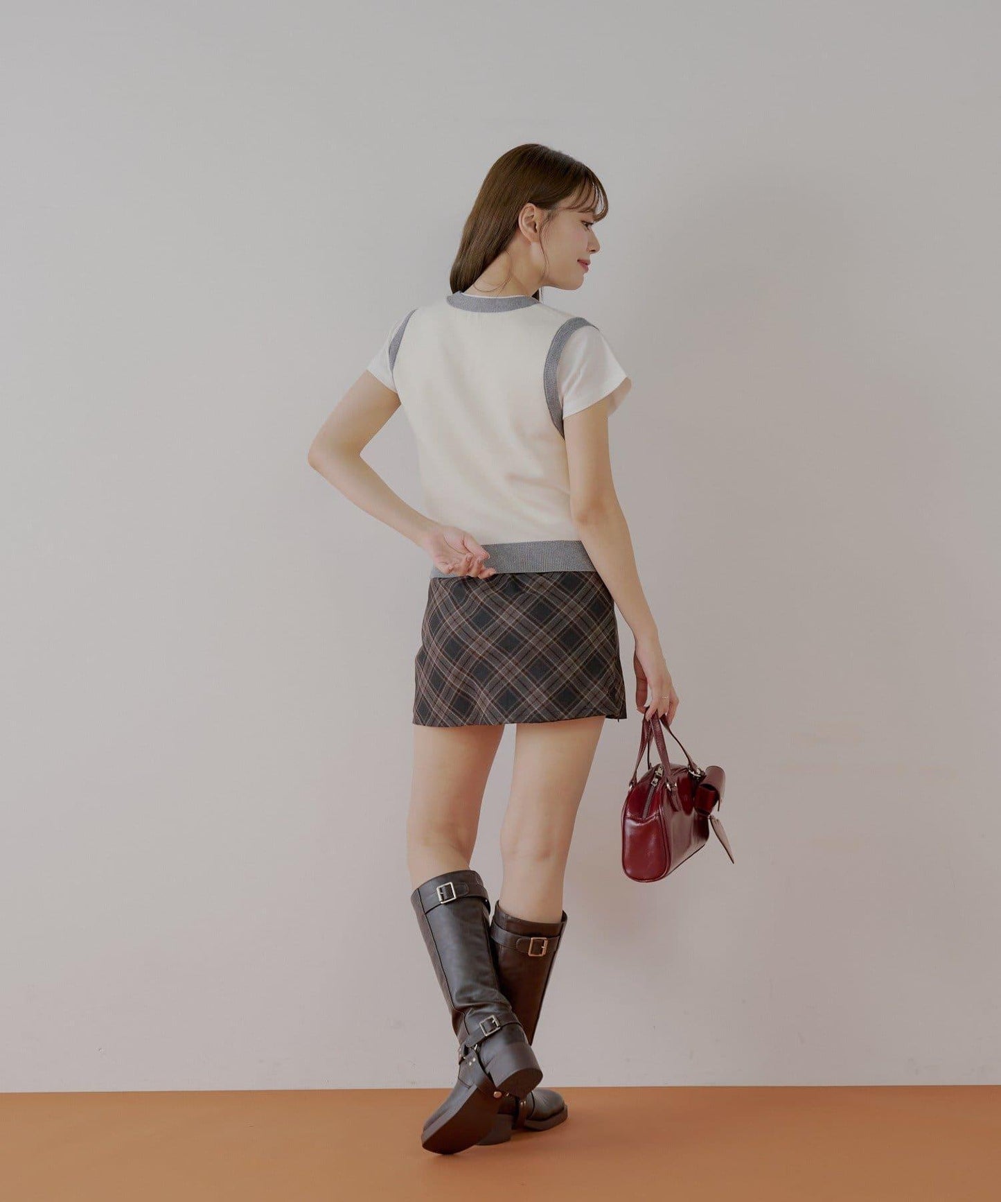 【Chico】アーガイルルーズベストセット