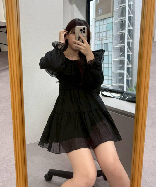 【ちひ@chipi2xセレクト】楊柳一字肩連衣裙