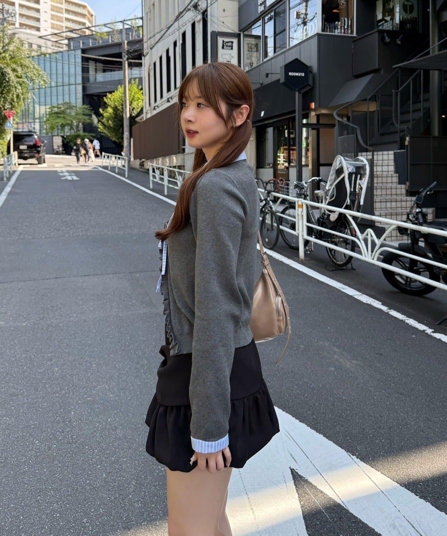 【れみ@re.__mi23セレクト】荷葉邊拼接開衫