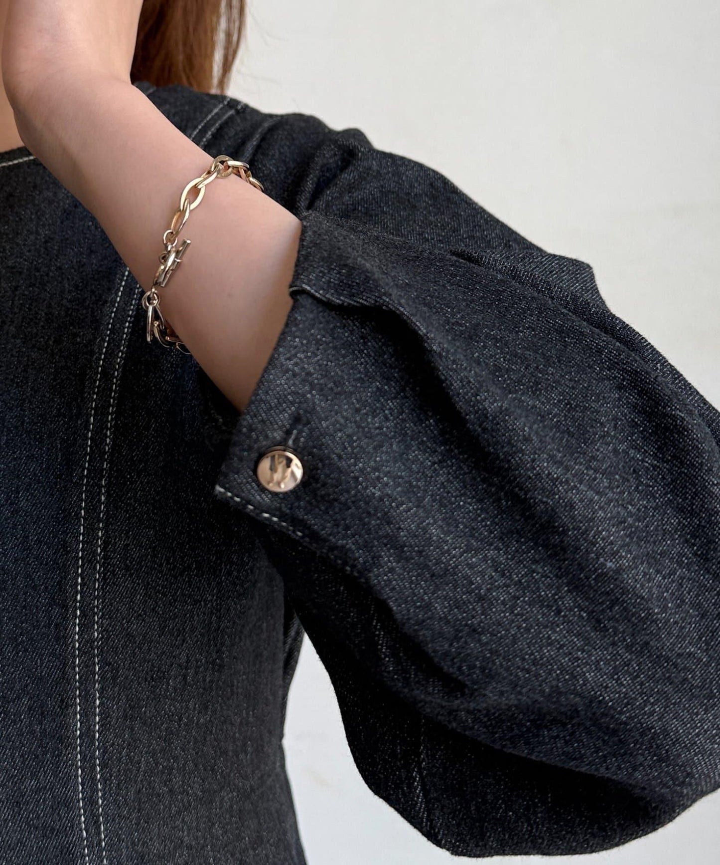 牛仔荷葉邊上衣