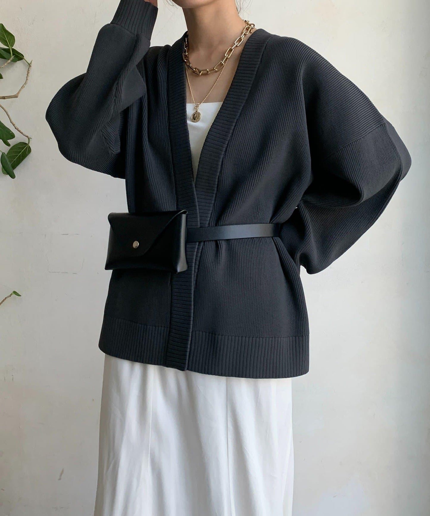 彈力紗羅紋開衫