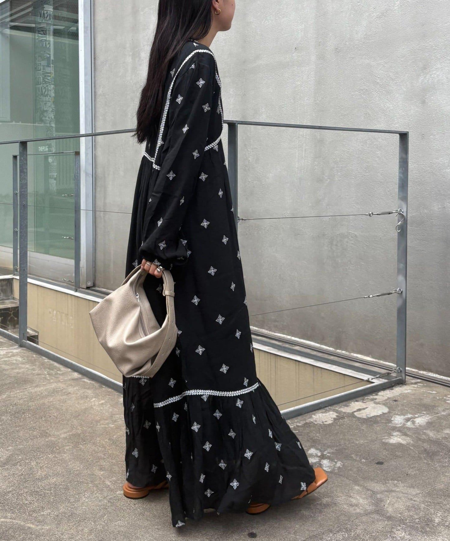 india刺繡連衣裙