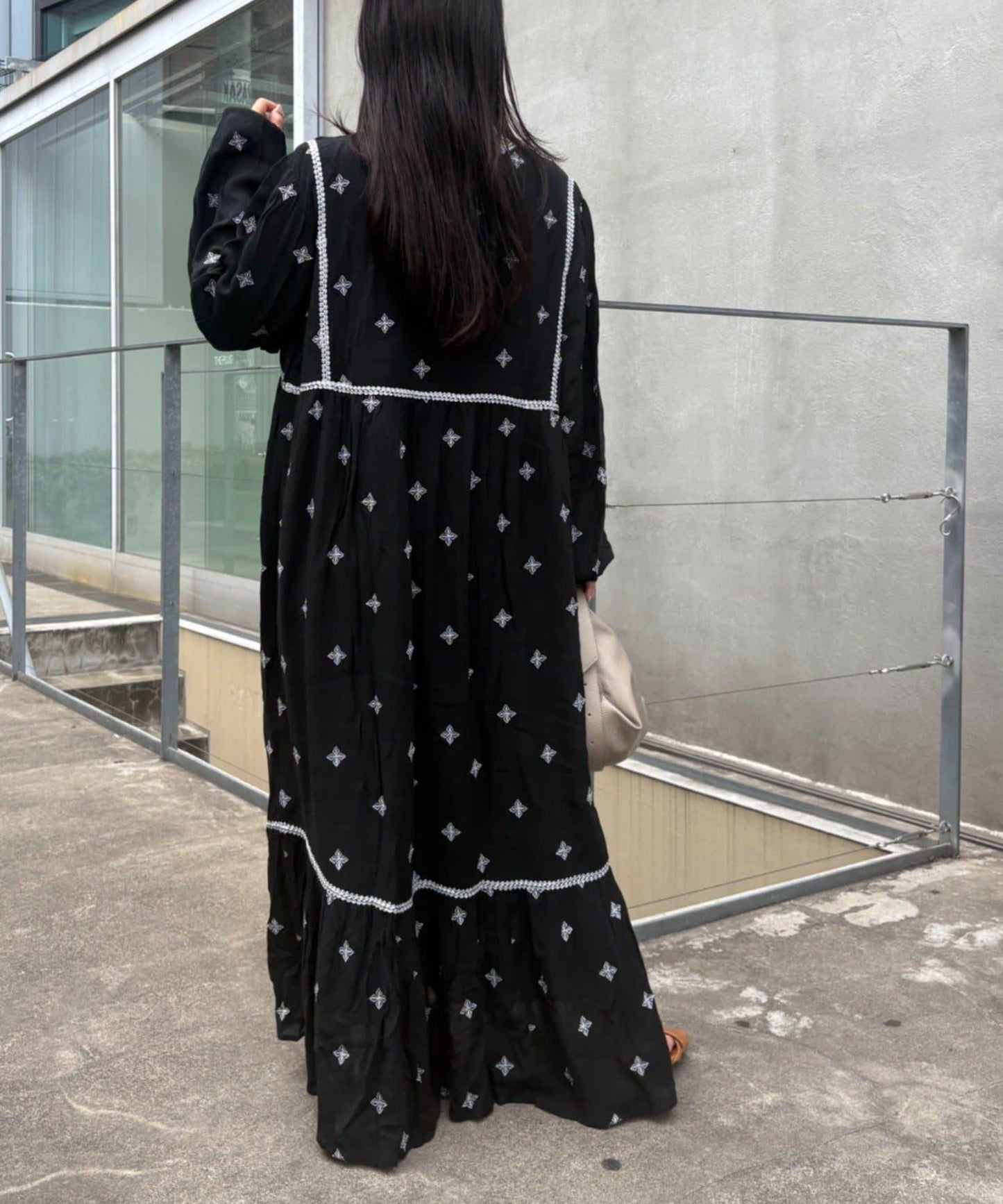 india刺繡連衣裙