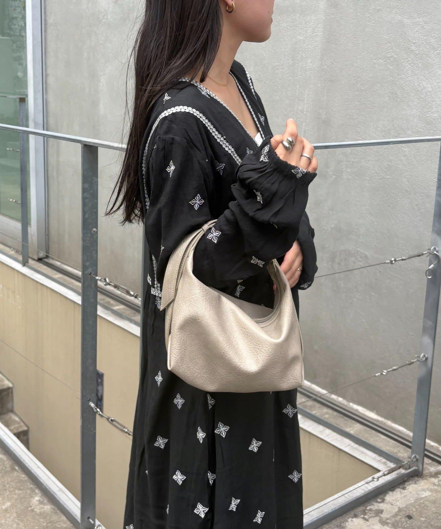 india刺繡連衣裙