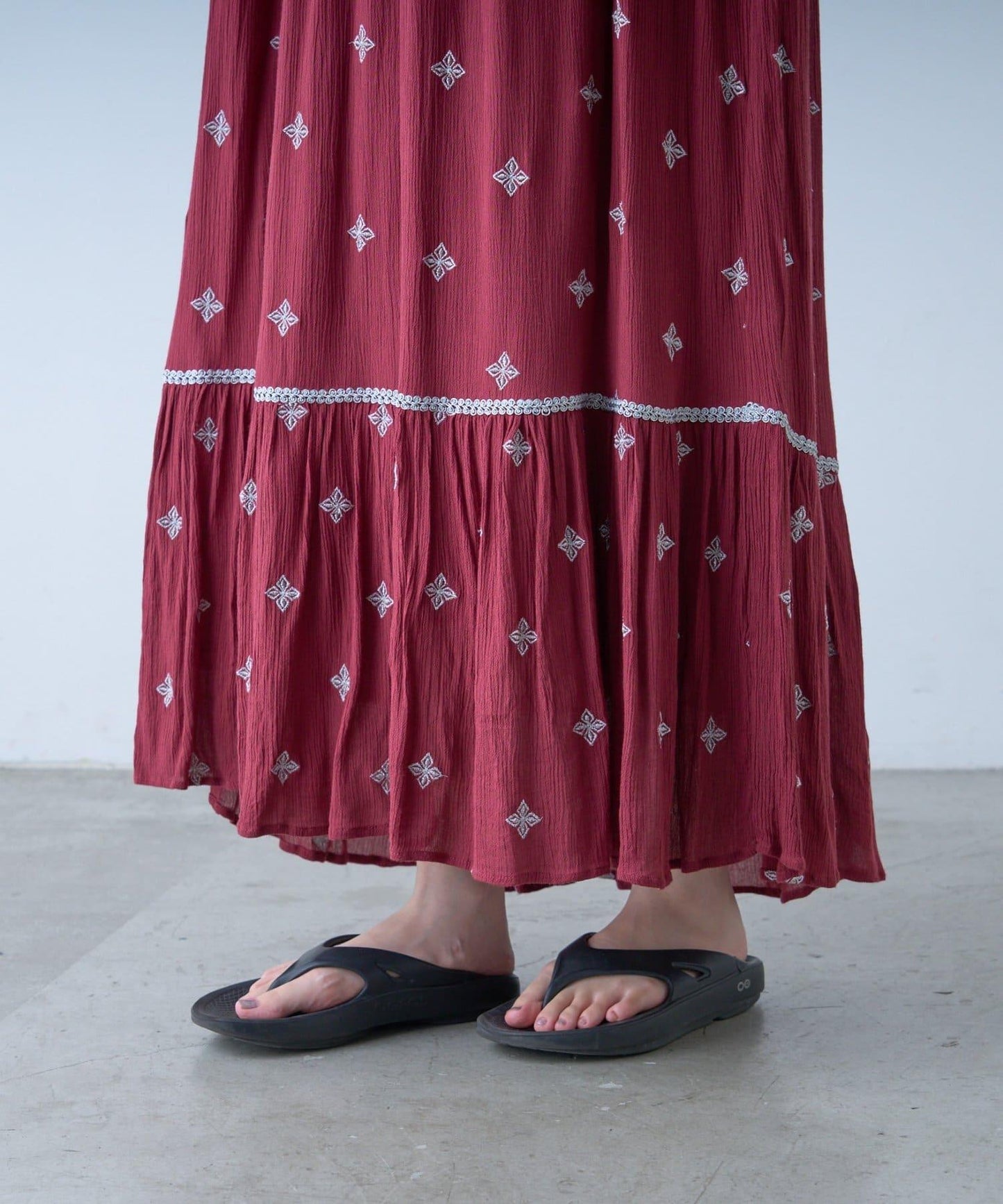 india刺繡連衣裙