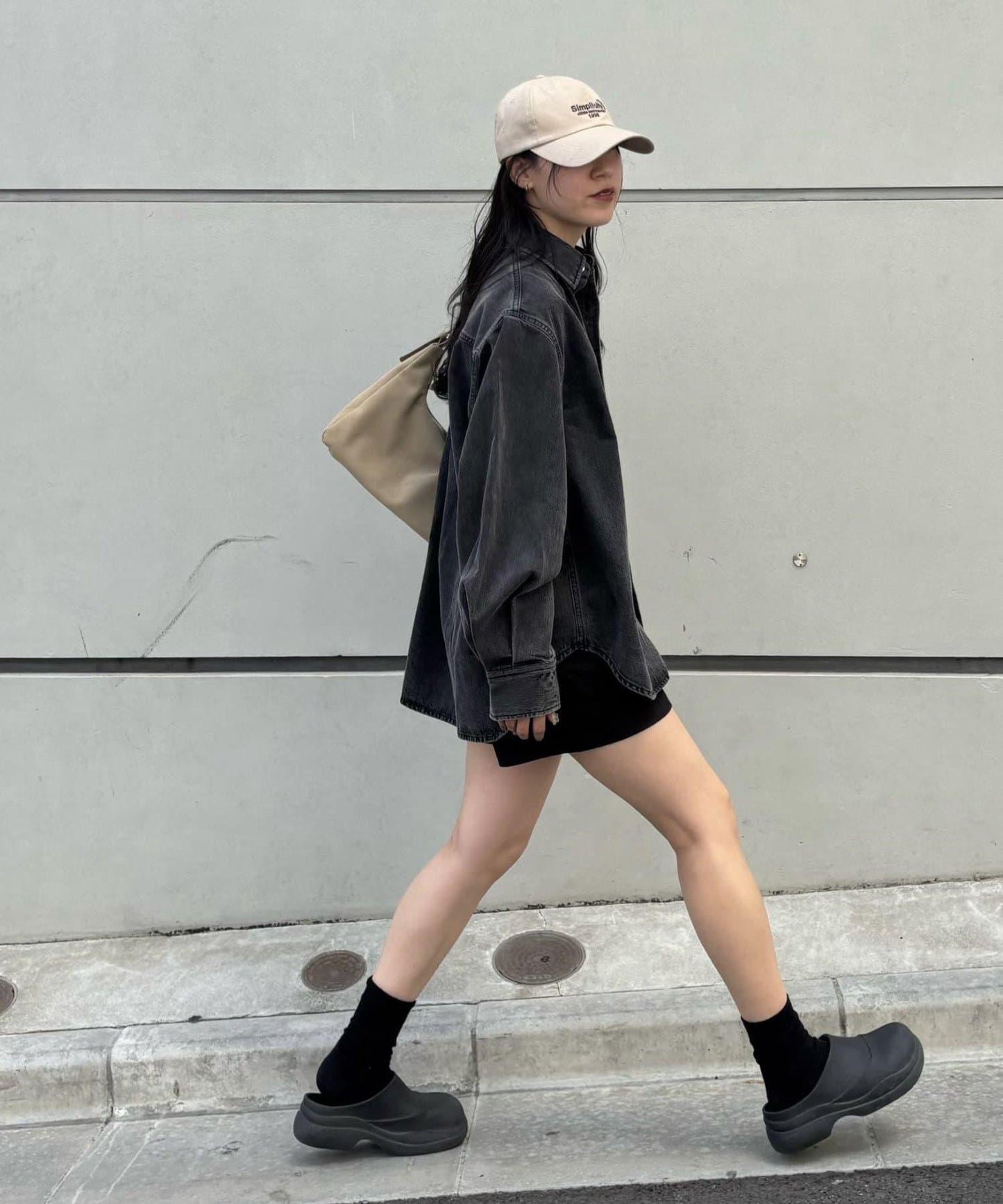 【PIKO企畫 / 】寬鬆褶皺牛仔襯衫