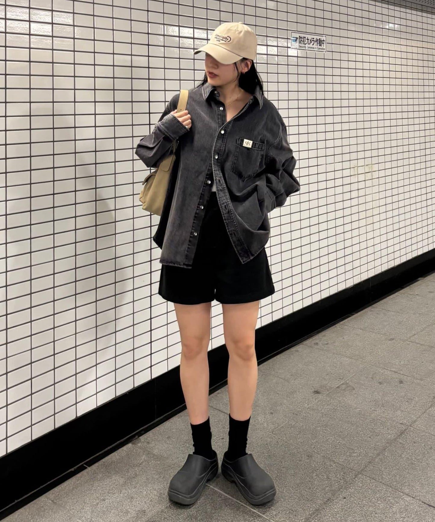 【PIKO企畫 / 】寬鬆褶皺牛仔襯衫