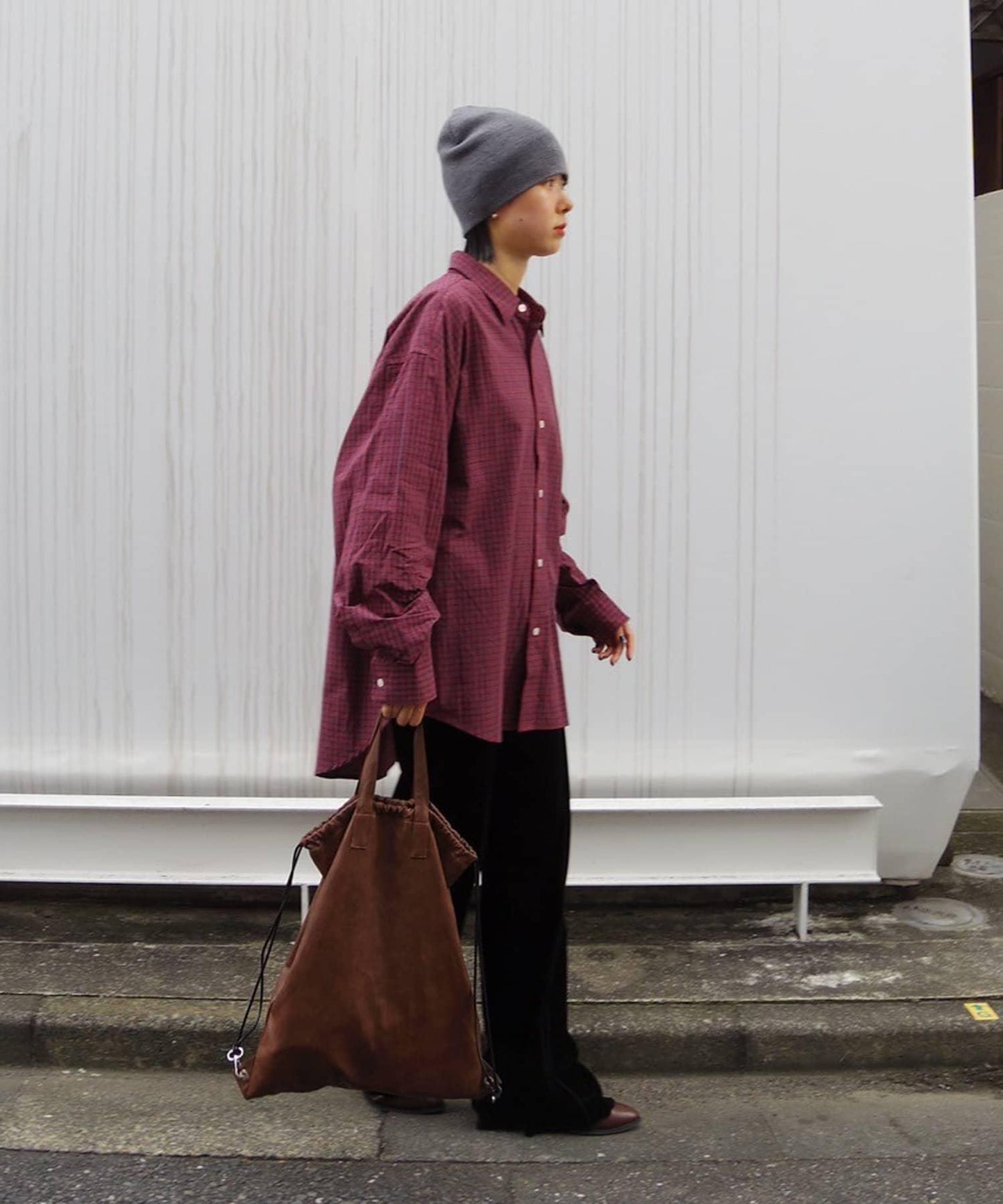 【Kastane】常規領格子襯衫