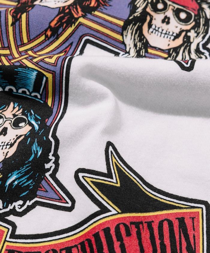 【EXCLUSIVE】GUNS N ROSES 槍與玫瑰 前印花長袖T恤