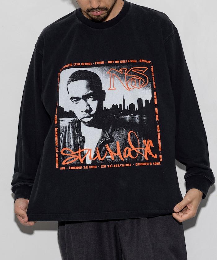 Nas正面印花長袖T恤