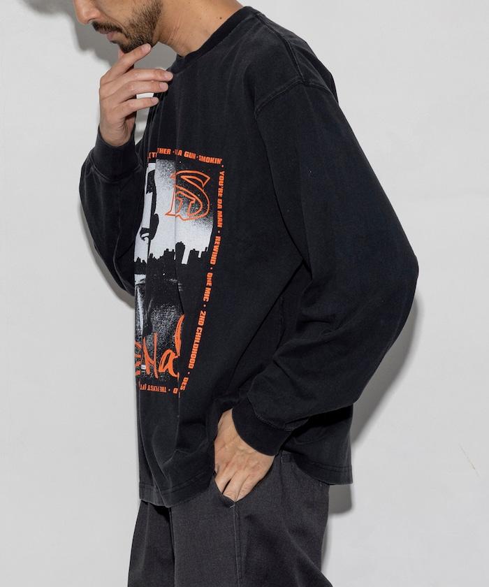 Nas正面印花長袖T恤