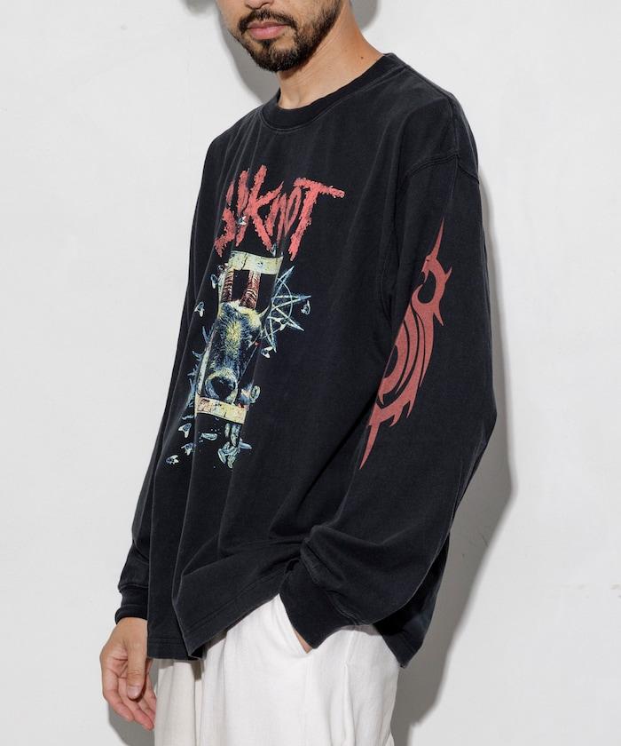 【EXCLUSIVE】復古風格 Slipknot 圖案長袖T恤