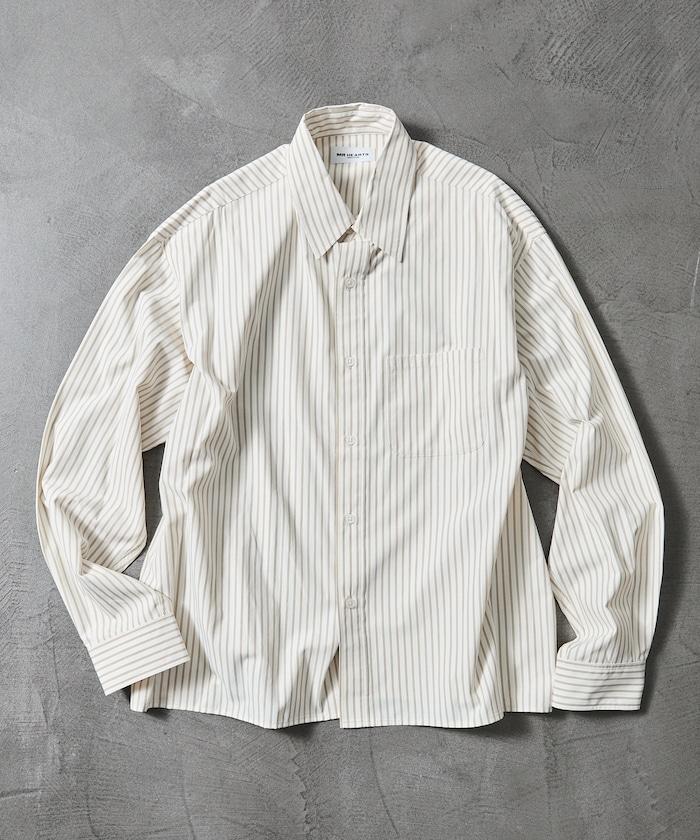 常規領盒型條紋襯衫