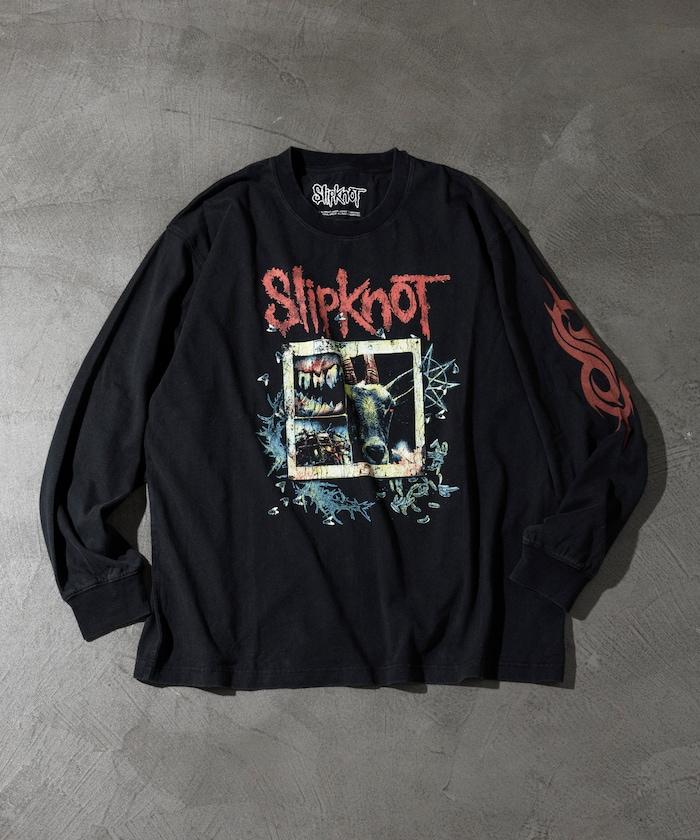 【EXCLUSIVE】復古風格 Slipknot 圖案長袖T恤