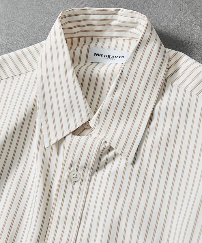 常規領盒型條紋襯衫