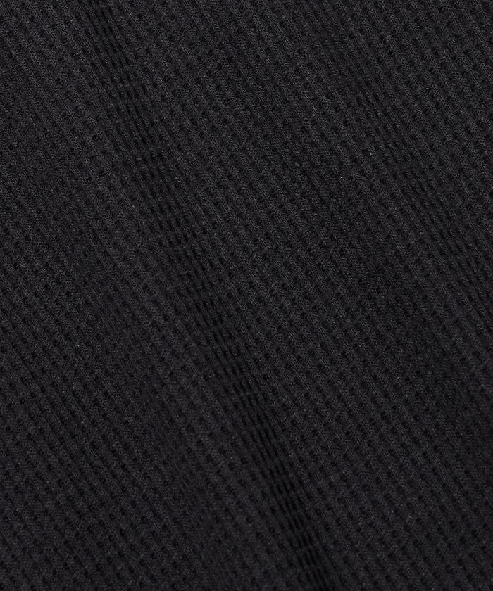 寬鬆版型長袖華夫格保暖長袖T恤