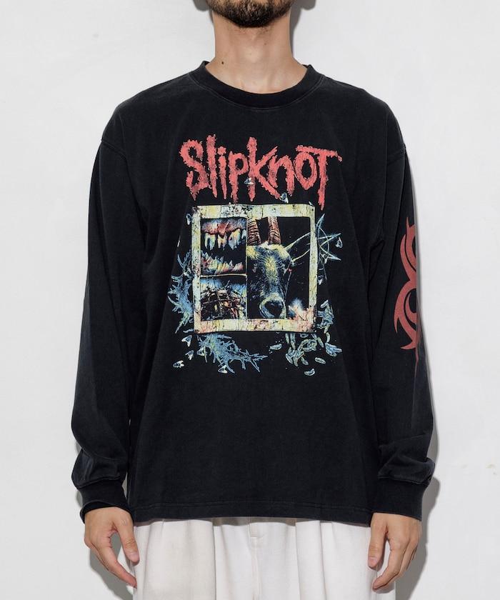 【EXCLUSIVE】復古風格 Slipknot 圖案長袖T恤