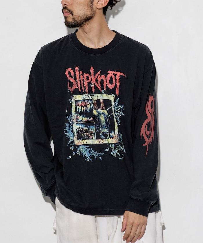 【EXCLUSIVE】復古風格 Slipknot 圖案長袖T恤