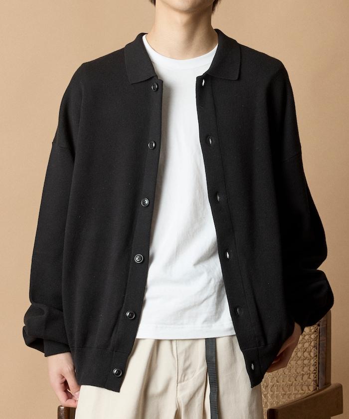 寬鬆版型衛衣風格翻領開衫