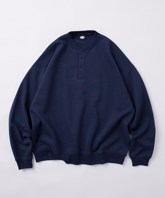 寬鬆版型亨利領衛衣套頭衫