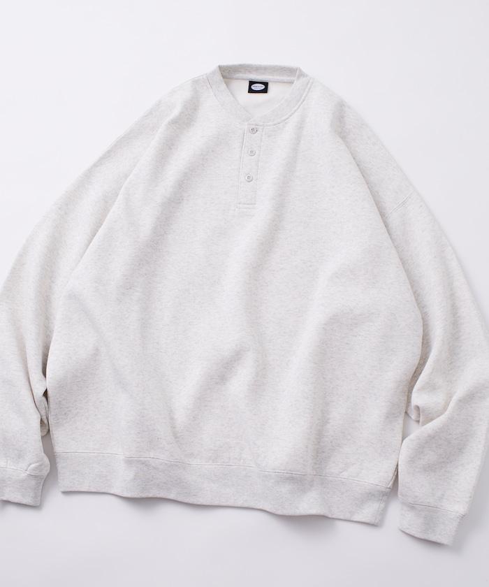 寬鬆版型亨利領衛衣套頭衫