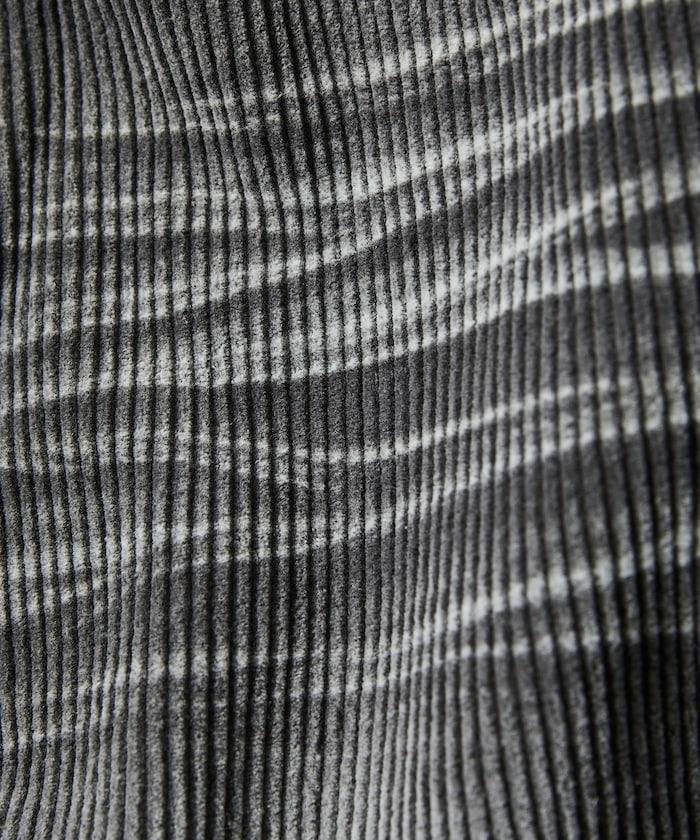 復古水洗燈芯絨寬鬆直筒褲