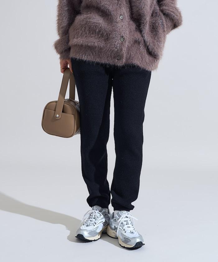 羅紋針織束腳褲