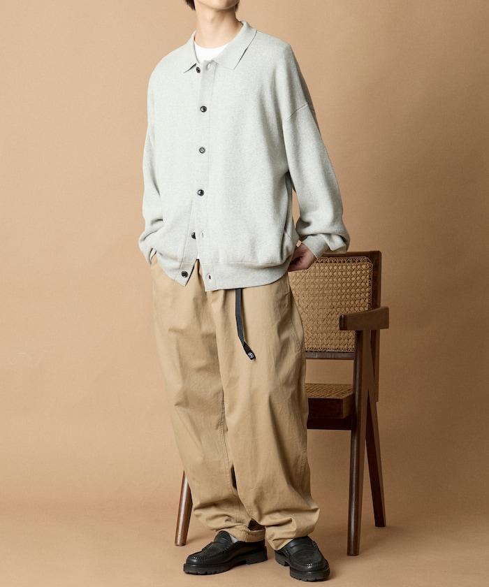 寬鬆版型衛衣風格翻領開衫