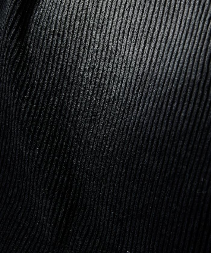 復古水洗燈芯絨寬鬆直筒褲