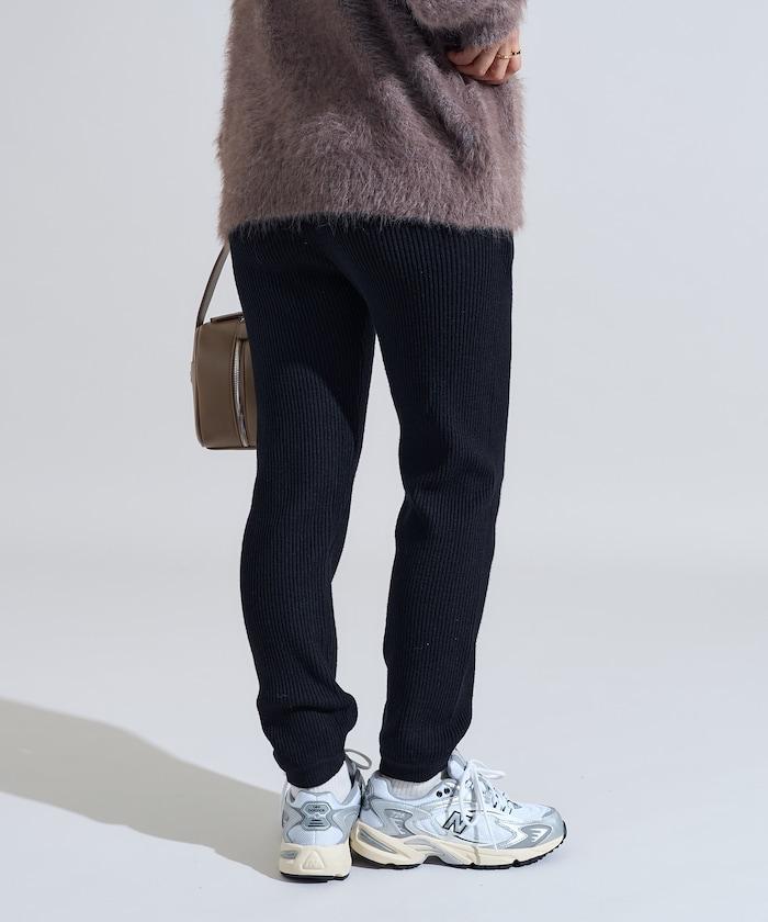 羅紋針織束腳褲