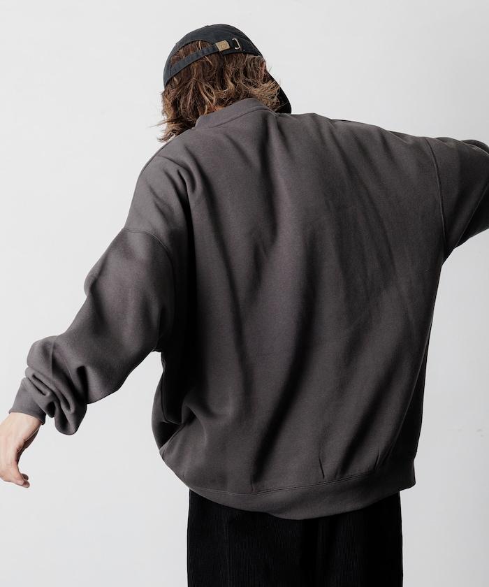 寬鬆版型亨利領衛衣套頭衫