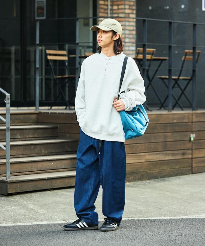 寬鬆版型亨利領衛衣套頭衫