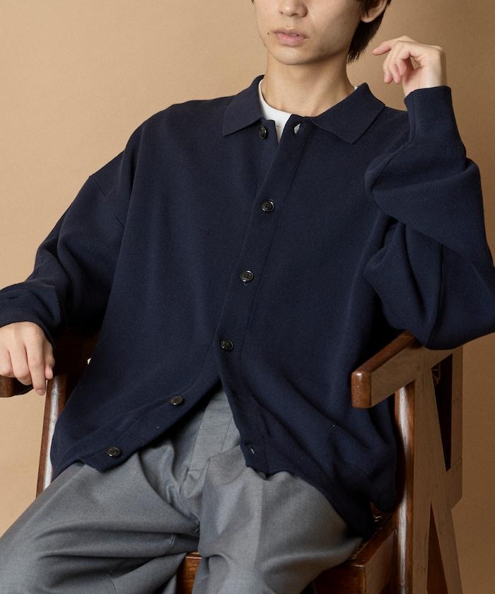 寬鬆版型衛衣風格翻領開衫