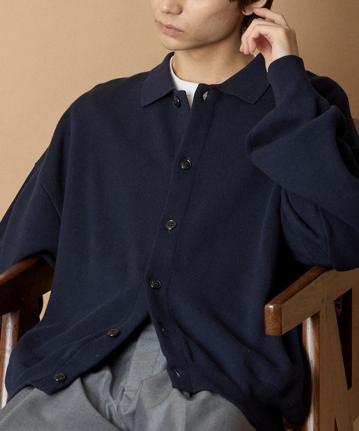 寬鬆版型衛衣風格翻領開衫