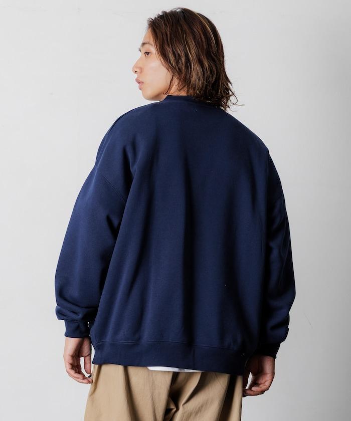 寬鬆版型亨利領衛衣套頭衫