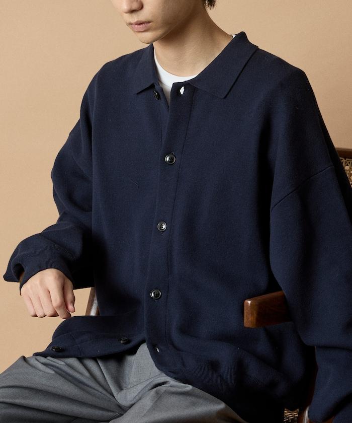 寬鬆版型衛衣風格翻領開衫