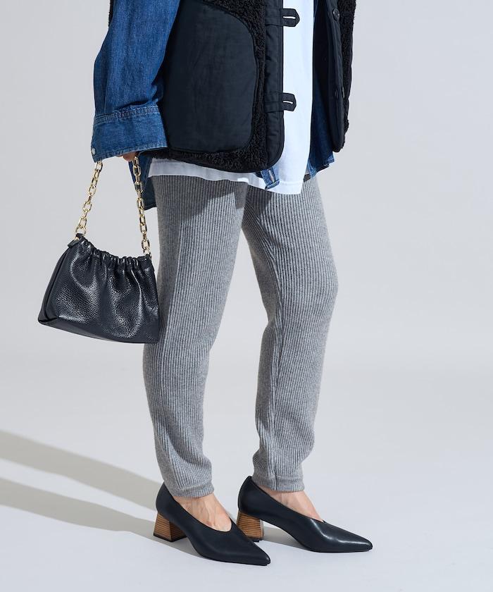 羅紋針織束腳褲