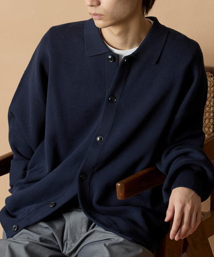 寬鬆版型衛衣風格翻領開衫